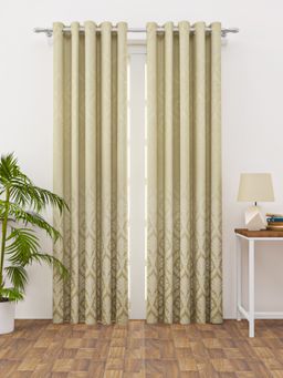 Happy Hues - Tuscan121 Tuscan Window Curtains Modern Minimalistic Design Cream
