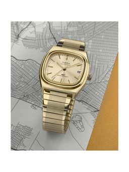 Timex - E Line Reissue Stainless Steel Beige Dial Analog Watches for Men-Tw2Y07200Ik (Medium)