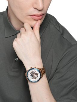 Timex - E Class Stainless Steel White Dial Analog Watches for Men-Tweg15219 (Medium)