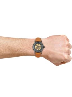 Timex - E Class Leather Blue Dial Analog Watches for Men-Tweg16711 (Medium)