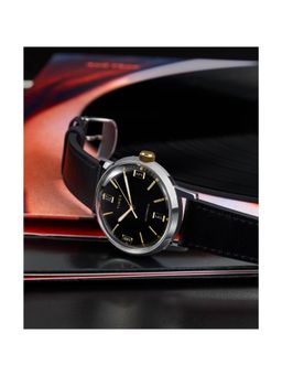 Timex - Marlin Leather Black Dial Analog Watches for Men-Tweg26711 (Medium)