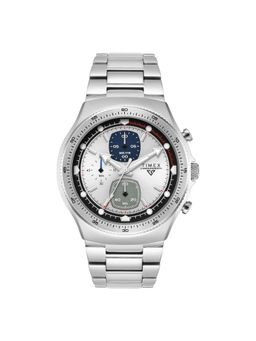 Timex - Vector Stainless Steel Silver Dial Analog Watches for Men-Tweg34901 (Medium)