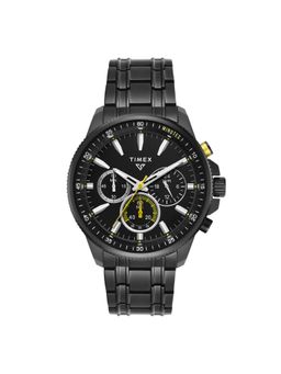 Timex - Vector Stainless Steel Black Dial Analog Watches for Men-Tweg35003 (Medium)