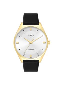 Timex - Trendline Leather Silver Dial Analog Watches for Men-Twtg14602T (Medium)