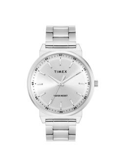 Timex - Trendline Stainless Steel Silver Dial Analog Watches for Men-Twtg14701T (Medium)