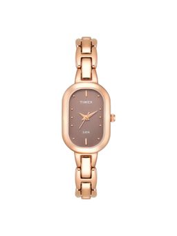 Timex - Trendline Brass Brown Dial Analog Watches for Women-Twtl16302T (Medium)