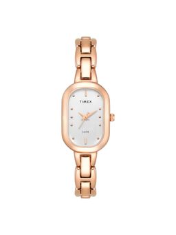Timex - Trendline Brass Silver Dial Analog Watches for Women-Twtl16303T (Medium)