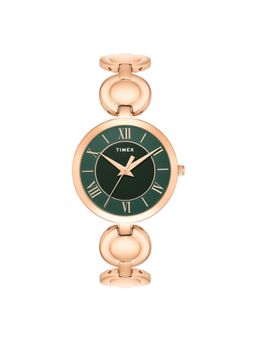 Timex - Trendline Brass Green Dial Analog Watches for Women-Twtl16400T (Medium)