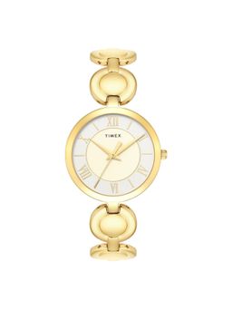 Timex - Trendline Brass Beige Dial Analog Watches for Women-Twtl16402T (Medium)