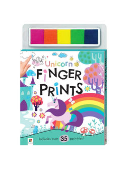 Tak Tak Toys - Unicorn Finger Prints Colouring Book With 35+ Fun Activities
