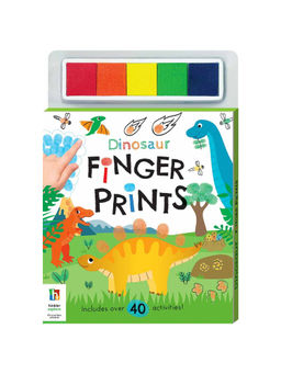 Tak Tak Toys - Dinosaurs Finger Prints Colouring Book With 40+ Fun Activities