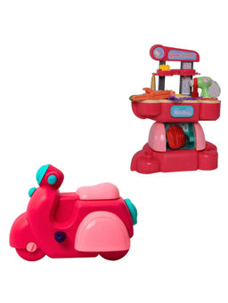 Tak Tak Toys - Hello Kitty Glam Scooter - 2-In-1 Scooter Playhouse For Kids