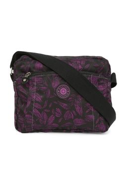 Baomi - CRINKLE Range Black & Purple Color Soft Case Nylon Shoulder Bag