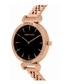 Joker and Witch - Joker & Witch Petite Black Classic Rosegold Watch