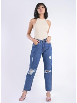 FREAKINS - Ripped Mom Ankle Jeans