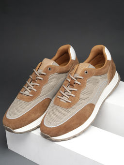 Louis Philippe - Men Brown Lace Up Sneakers