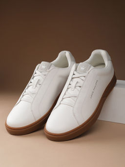 Louis Philippe - Men White Lace Up Sneakers