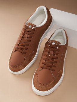 Louis Philippe - Men Brown Lace Up Sneakers