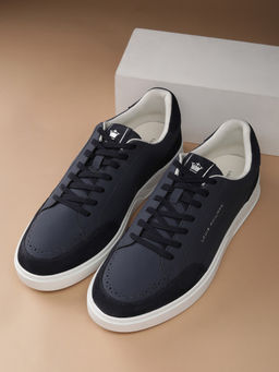 Louis Philippe - Men Navy Blue Lace Up Sneakers