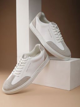Louis Philippe - Men White Lace Up Sneakers