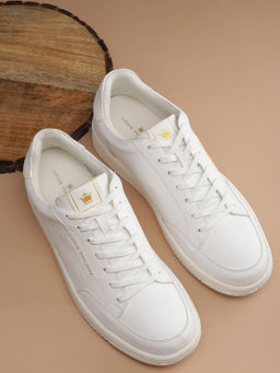 Louis Philippe - Men White Lace Up Sneakers