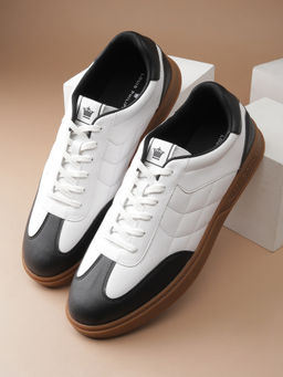 Louis Philippe - Men White Lace Up Sneakers