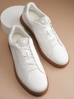 Louis Philippe - Men White Lace Up Shoes