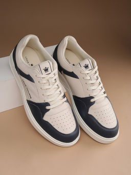 Louis Philippe - Men Beige Lace Up Sneakers