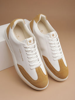 Louis Philippe - Men White Lace Up Sneakers