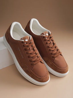 Louis Philippe - Men Brown Lace Up Sneakers