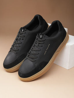 Louis Philippe - Men Black Lace Up Sneakers