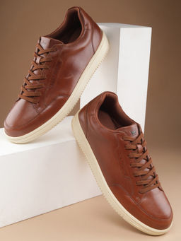 Louis Philippe - Men Brown Lace Up Sneakers