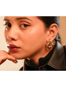 Vosgi - Gold Chakra Stone Handmade 14 Lined Chakra Earrings