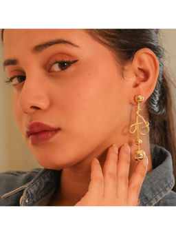 Vosgi - Gold Medusa Inspired Earrings