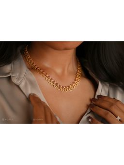 Vosgi - Pink Mango Gold-Plated Alloy Necklace