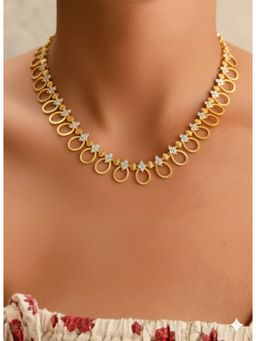Vosgi - White Mango Gold-Plated Alloy Necklace