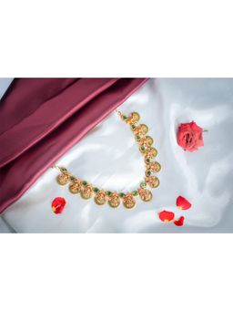 Vosgi - Multi-Color Deviya Temple Necklace