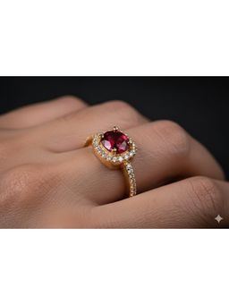 Vosgi - Red Sparkle Stone Ring