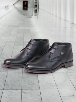 BUCKAROO - READY Genuine Leather Black Casual Boots