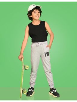 Nusyl - Boys Smile Text Printed Joggers