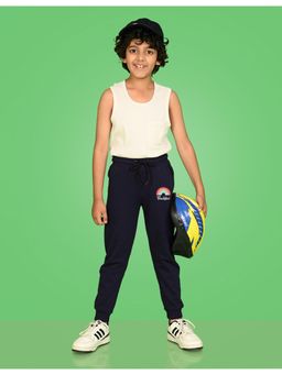 Nusyl - Boys Rainbow and Grateful Text Printed Joggers