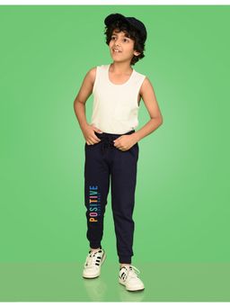 Nusyl - Boys Positive Vibes Only Text Printed Joggers