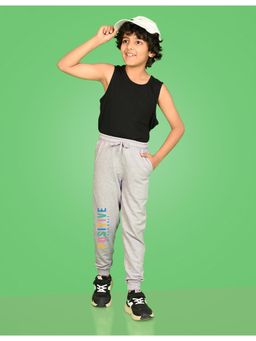 Nusyl - Boys Positive Vibes Only Text Printed Joggers