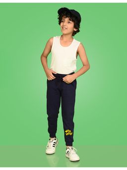 Nusyl - Boys Woo Hoo Text Printed Joggers