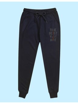 Nusyl - Boys The Best Way Out Text Printed Joggers