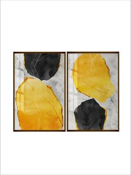 The Art House - Abstract Painting Multi-Color (Set of 2)