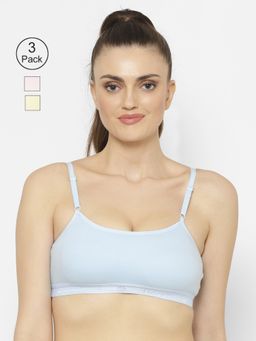 Floret - Wirefree Non-padded Sporty Bra - Multi-Color