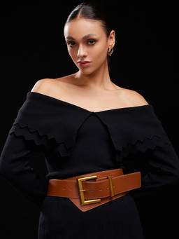 Kazo - Classic Buckle Broad Belt