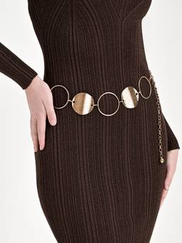Kazo - Glamorous Metal Chain Belt