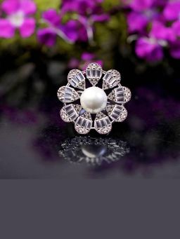 Zoey - American Diamond Silver Plated Ring